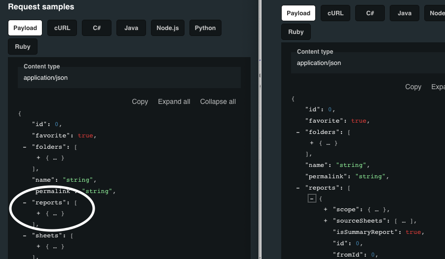 用加号圈出的代码示例图片