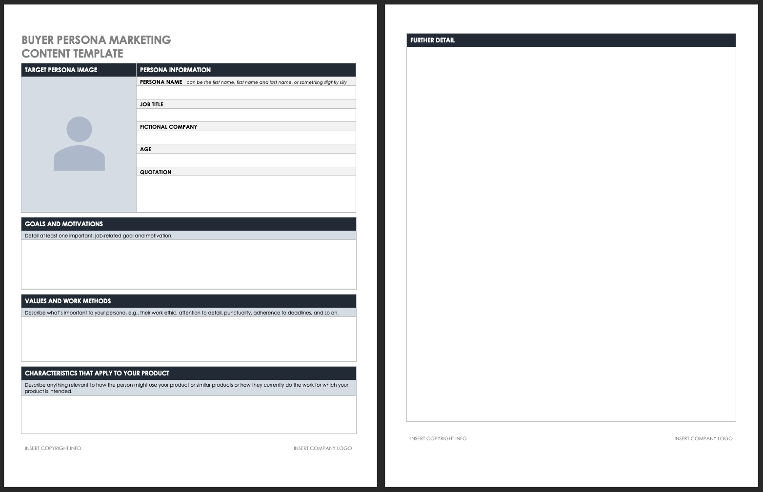 买家角色营销内容模板