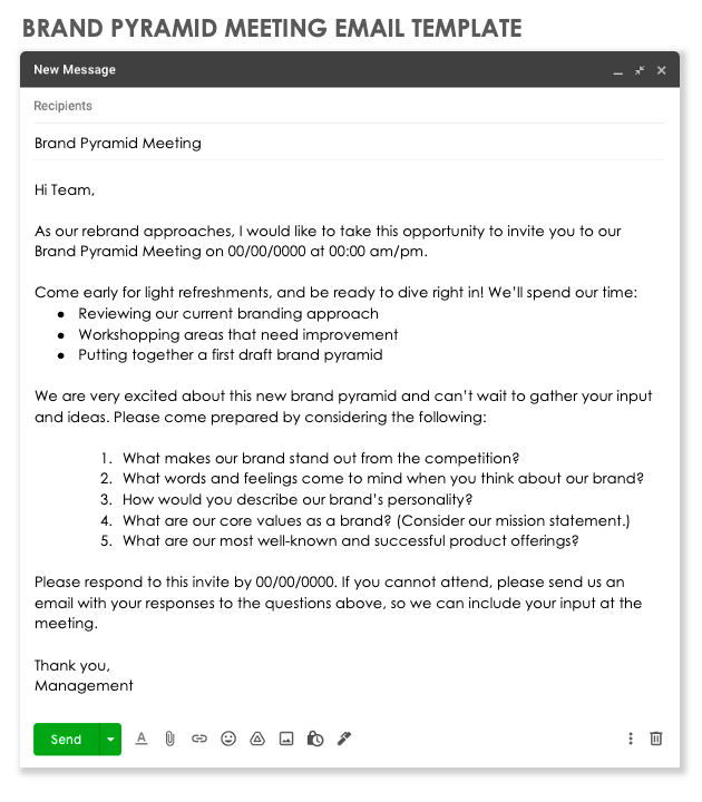 品牌金字塔会议电子邮件示例模板