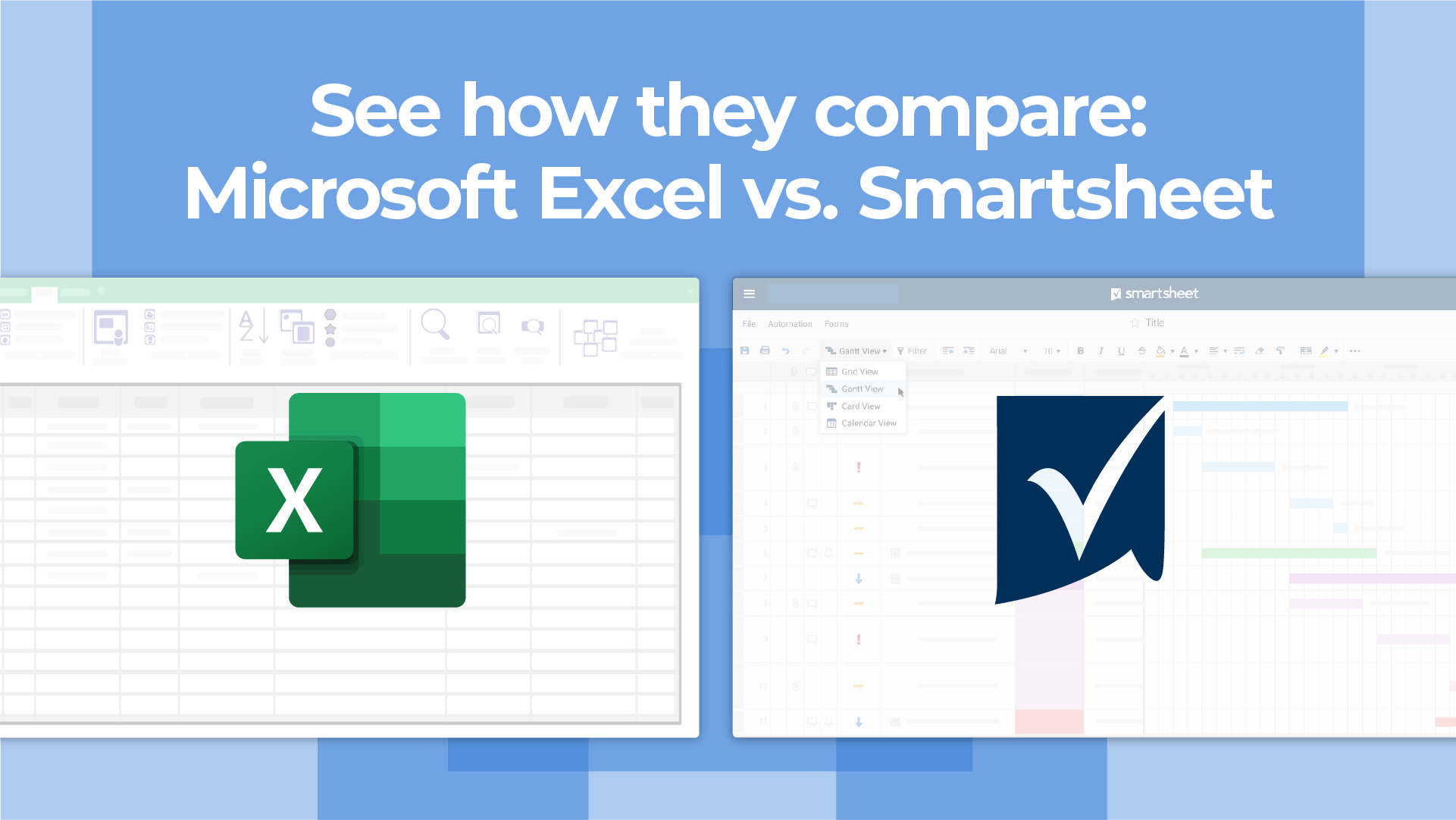 Excel和Smartsheet对比视频