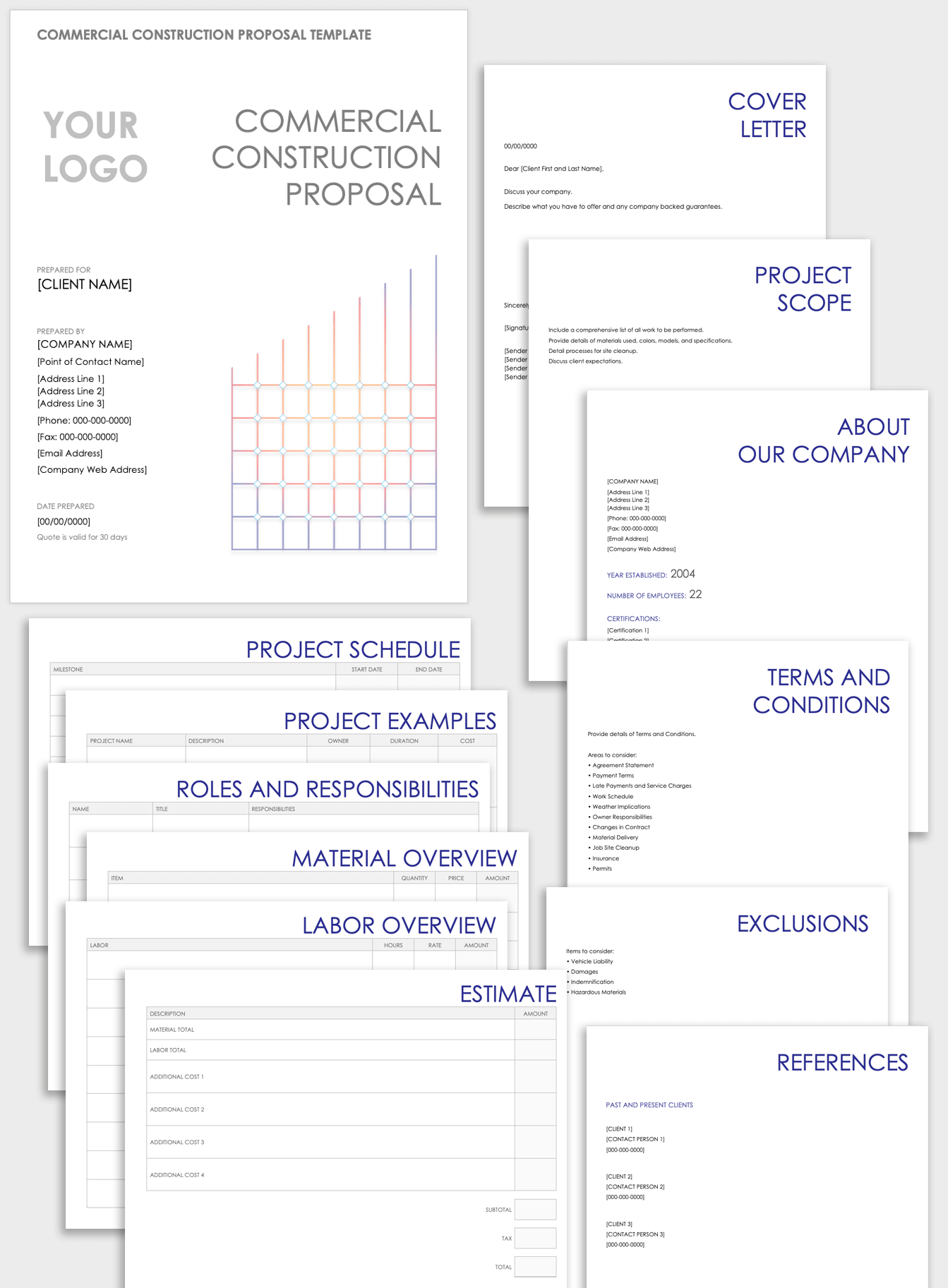 有限公司mmercial Construction Proposal Template