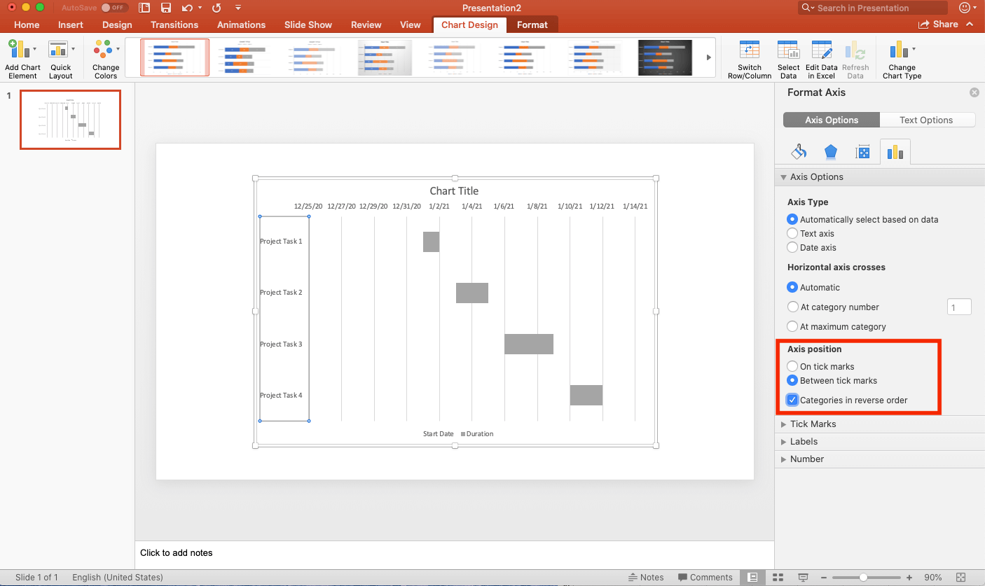 Categories Reverse Order