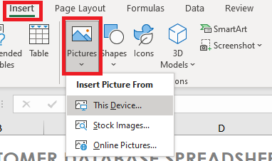 Insert Pictures