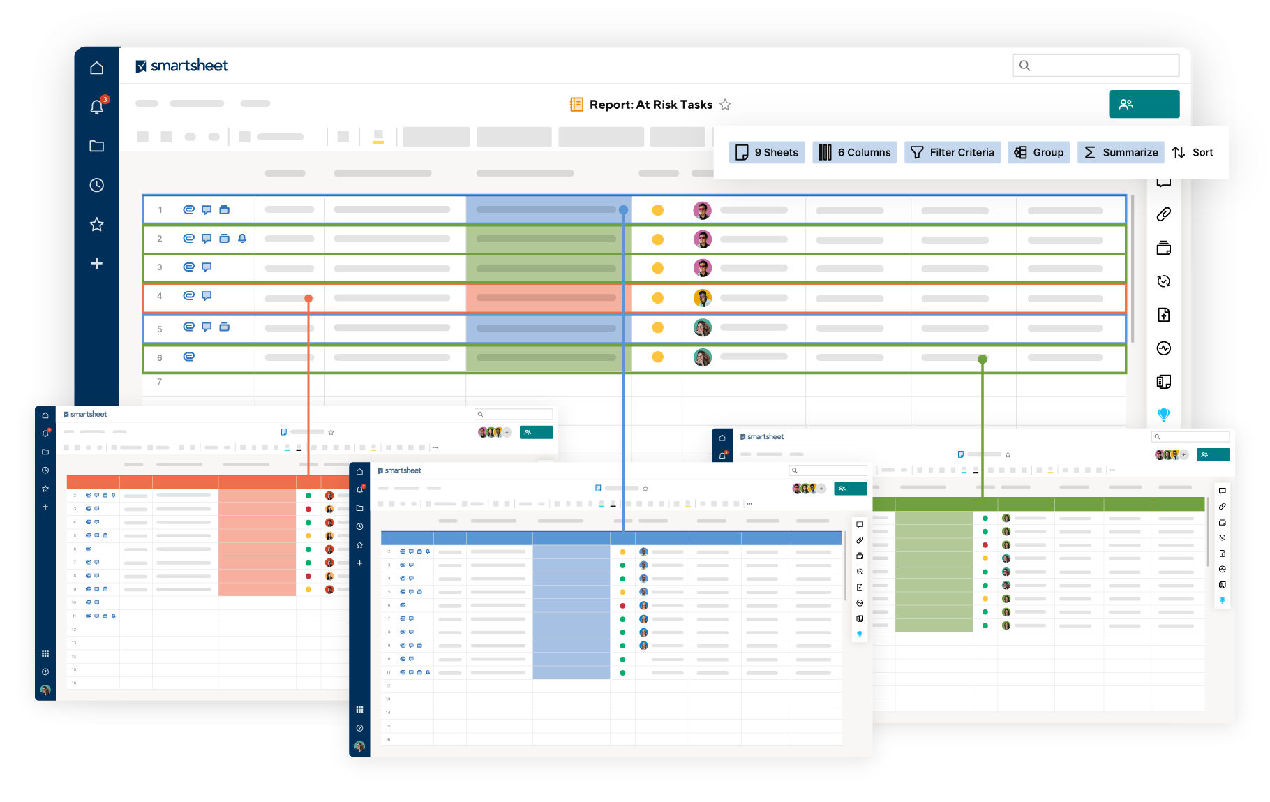 report sheets visibility