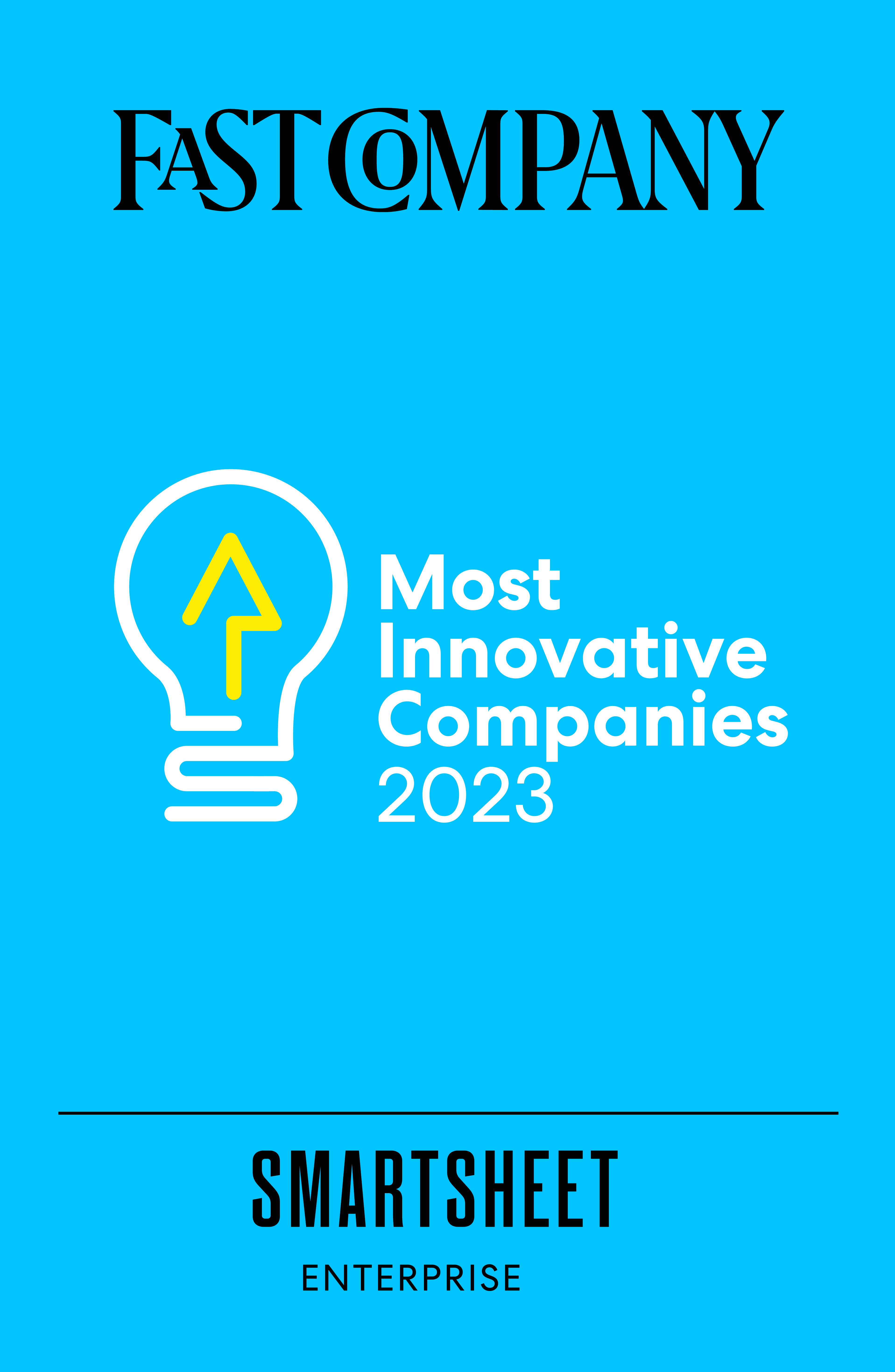 Smartsheet被Fast Company评为2023年最具创新力的公司之一
