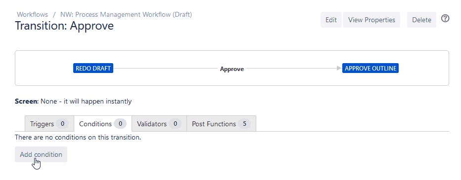 Jira工作流添加条件