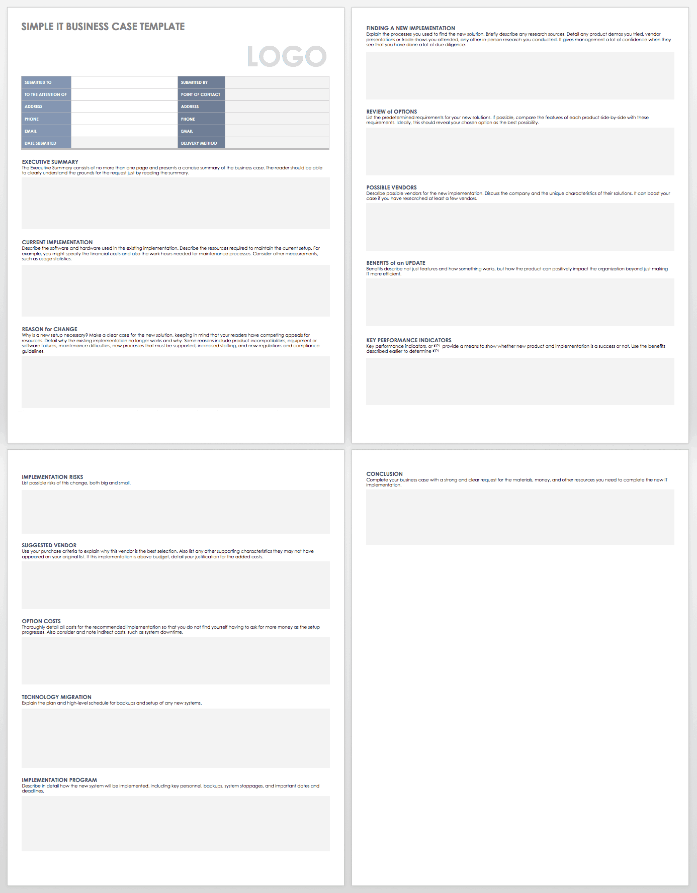 简单IT业务用例模板